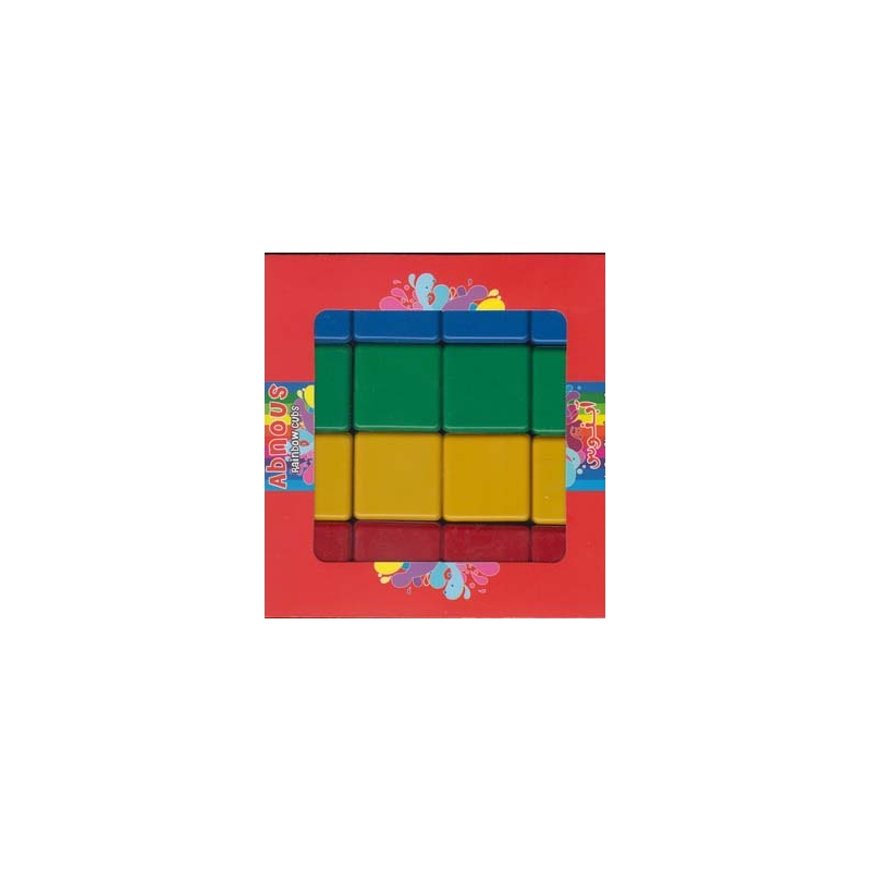 پازل مکعب های رنگین کمان رنگ های اصلی