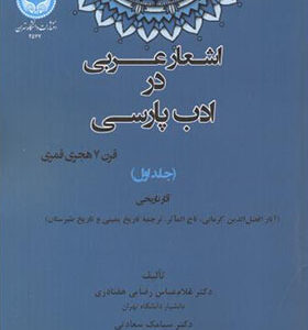 کتاب اشعار عربی در ادب پارسی جلد 1
